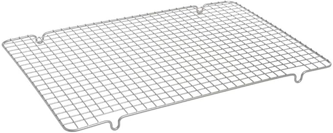 Nordic Ware 43343 Oven Safe Nonstick Baking & Cooling Grid (1/2 Sheet), One Size, Steel