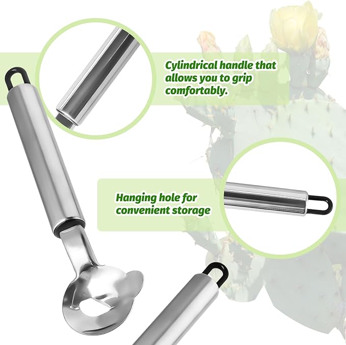 5 PCS Cactus Peeler Tool, Multifunctional Cactus Peeling Knife Tool, 7.48x1.81in Ergonomic Design, Easy to Clean, Suitable for Cooking Cactus Noodles in the Kitchen
