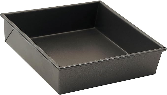 WINCO Square Non-Stick Cake Pan, 8-Inch by 8-Inch, Aluminized Steel"
