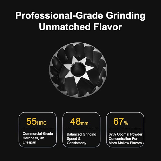 V4 Manual Coffee Grinder with Foldable Handle and External Adjustment, Espresso Drip Coffee Grinder with Aluminum Alloy Body & Stainless Steel Burr for Consistent Grind – Travel Camping Home Use