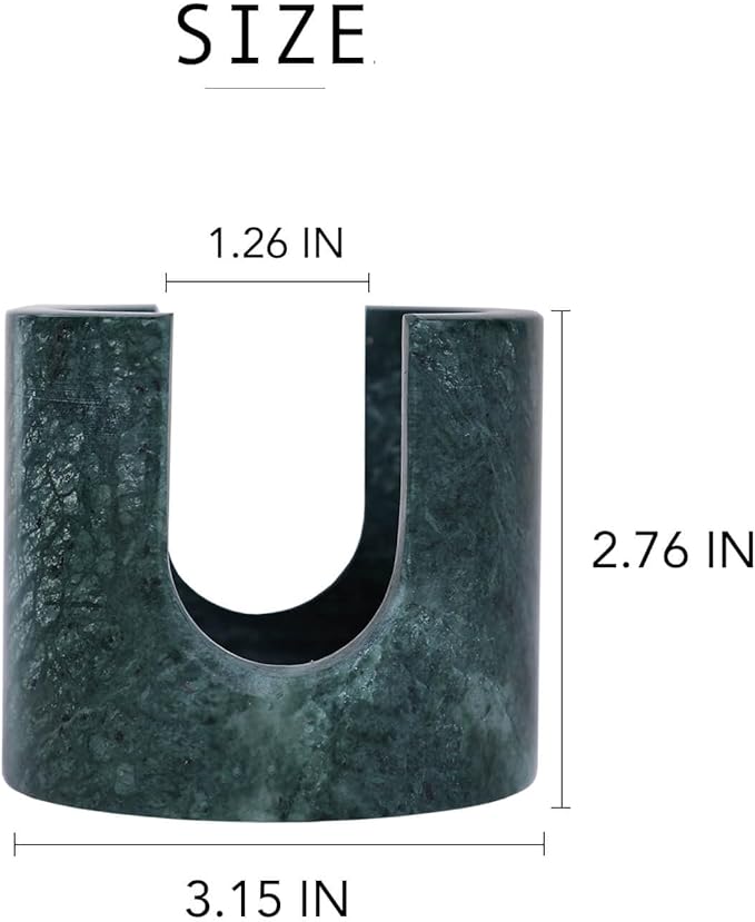 JIMEI Travertine Marble Sponge Holder for Kitchen Counter - Natural Stone Dish Drying Rack, Sponge Caddy for Sink Organizer - Durable & Stylish Kitchen Decor (India Green Marble)