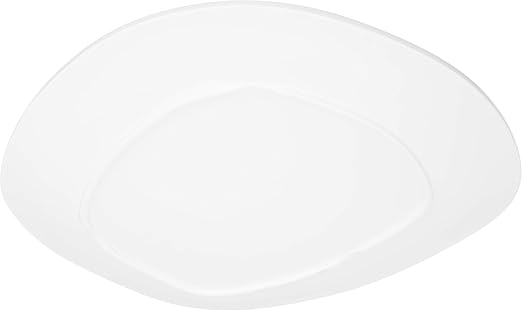 Carlisle FoodService Products Ridge Resuable Plastic Platter Oblong Platter for Home and Restaurant, Melamine, 13 Inches, Marble, (Pack of 6)
