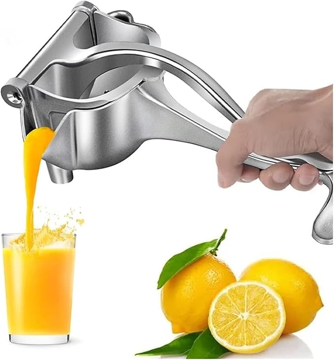 Manual Juicer Hand Press Manual Juicer, Fruit Juice Squeezer, Detachable Heavy Duty Citrus Extractor Tool, Metal Alloy