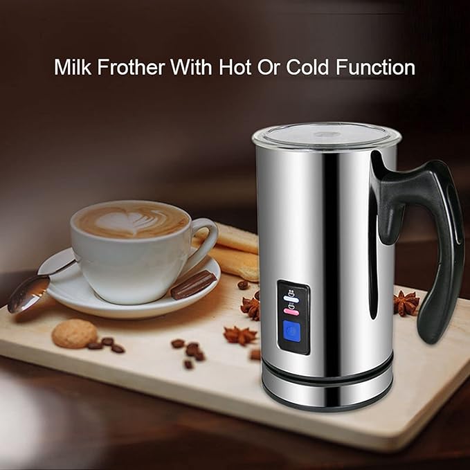 AIZYR Electric Detachable Milk Frother and Steamer Stainless Steel Milk Warmer with Hot & Cold Foam for Coffee, Hot Chocolates, Cappuccino,220v