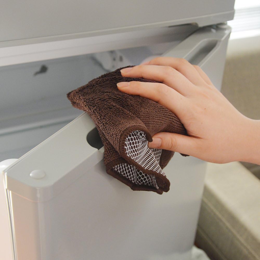 KinHwa Kitchen Washcloths for Dishes Absorbent Microfiber Dish Cloths Quick Dry Dish Rags with Poly Scour Scrub Side Ideal for Kitchen Cleaning (Multicolor, 12inchx12inch 9 Pack)