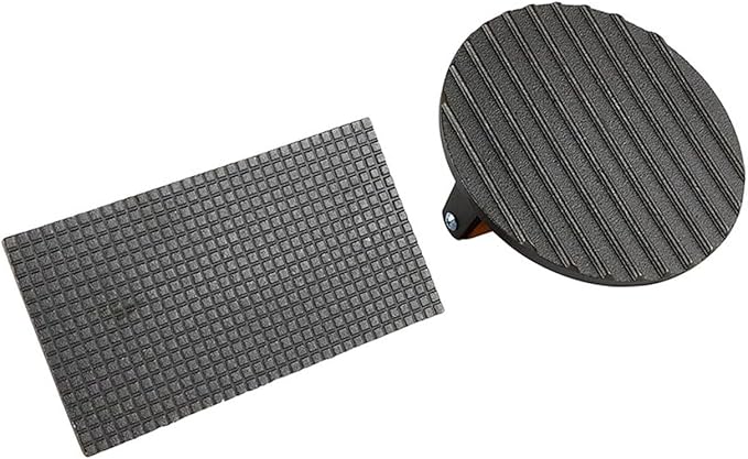 Cast Iron Burger Press Kit, 2‑Piece Set, Wood Handle, Heavy-Duty Grill Tool for Smash Burgers and Griddle Cooking