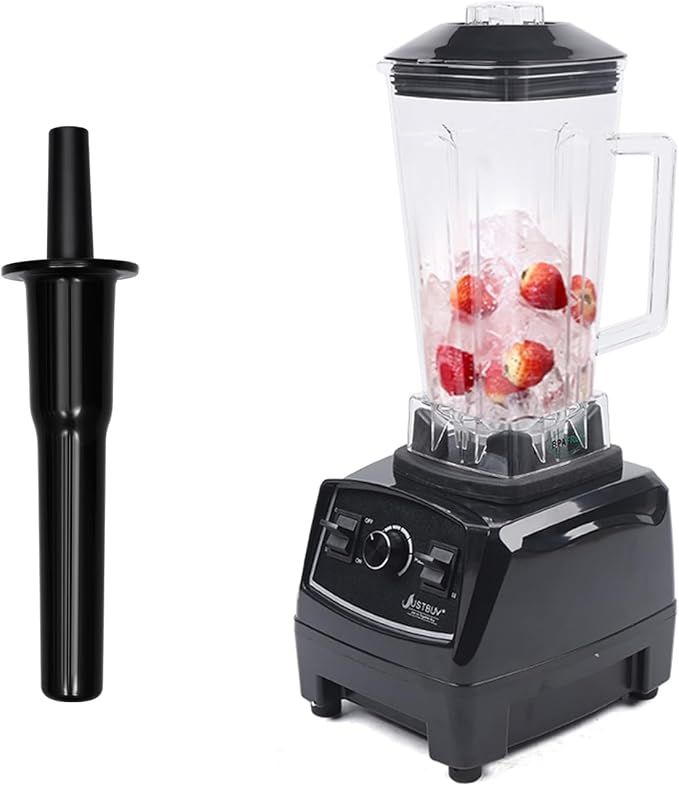 Heavy Duty Household Grade Smoothie Juicer,Adjustable Speed Countertop Smoothie Mixer,Low Noise Self-cleaning Blender 24000-26000rpm 2L/68oz (Black)