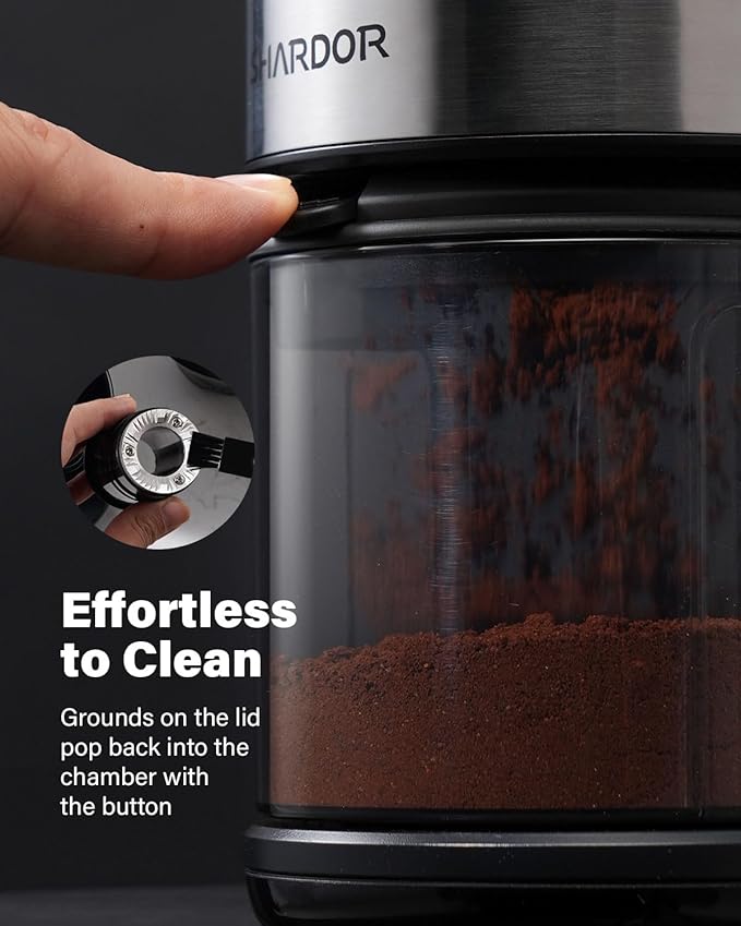 SHARDOR Electric Burr Coffee Grinder for Home Use