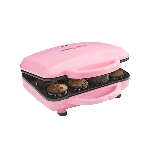 Babycakes Full Size 12 Cupcake Maker - Kitchen Appliance with Nonstick Coating & Latching Handle - Machine for Full-Sized Cupcakes - Includes Manual with Cupcake Recipes