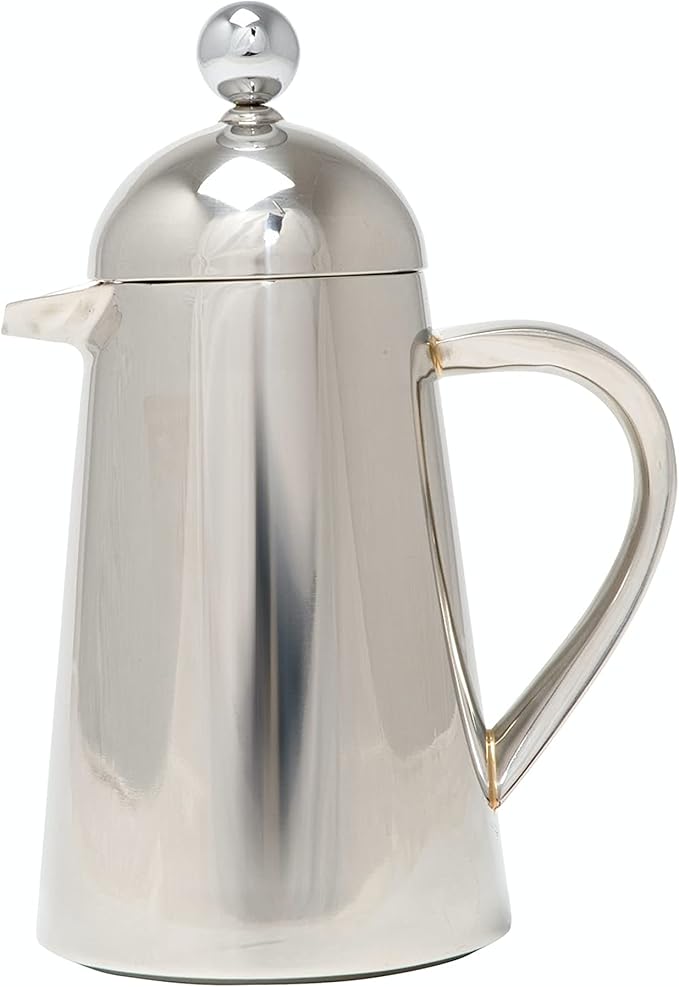 La Cafetière Havana Stainless Steel Double Walled Cafetière, Three Cup, Gift Boxed, Silver