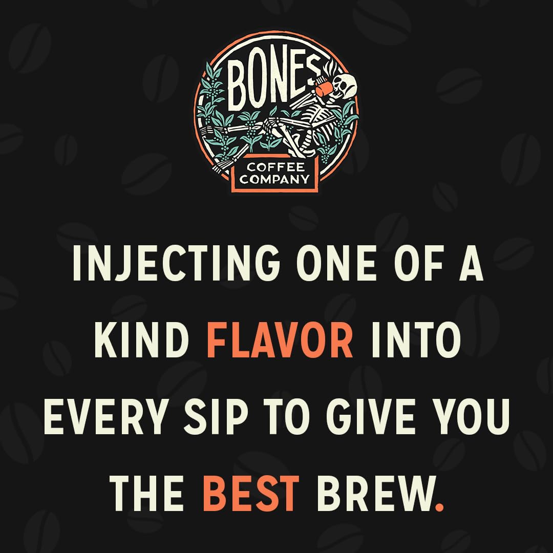 Bones Coffee Company The Nightmare Before Christmas Mudslide Boogie Flavored Coffee Beans, Whole Bean Coffee Medium Roast Low Acid, Chocolate Mudslide Flavor (12 oz)