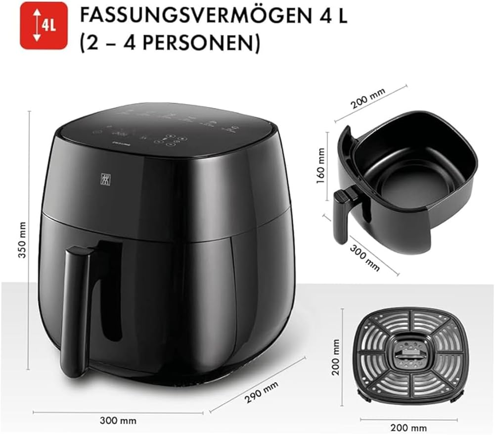 ZWILLING Air Fryer 4 L Black