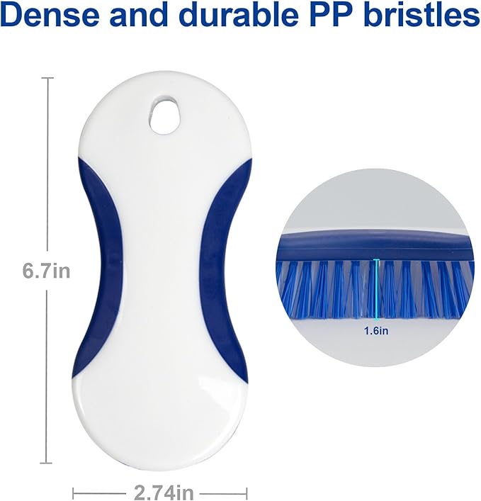 CELOX 2 Pack Dish Brush with Soap Dispenser for Kitchen Cleaning and 2 Pack Multi Purpose Heavy Duty Scrub Brush, Deep Clean Brush for Tile Floors and Walls, Shower Doors, Tubs