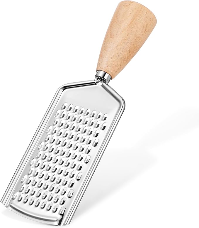 Ciieeo Cheese Grater Vegetable Zester Vegetable Cutter Slicer Professional Grater Handheld Grater Flat Grater Potato Peelers Vegetable Slicing Tools Stainless Steel Salad To Rotate Wooden