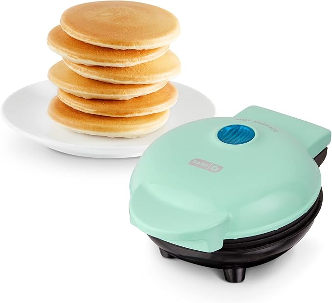 DASH Deluxe Everyday Electric Griddle (20" x 10.5", 1500 Watts) + DASH Mini Griddle Maker (4 Inch, 350 Watts) - Aqua