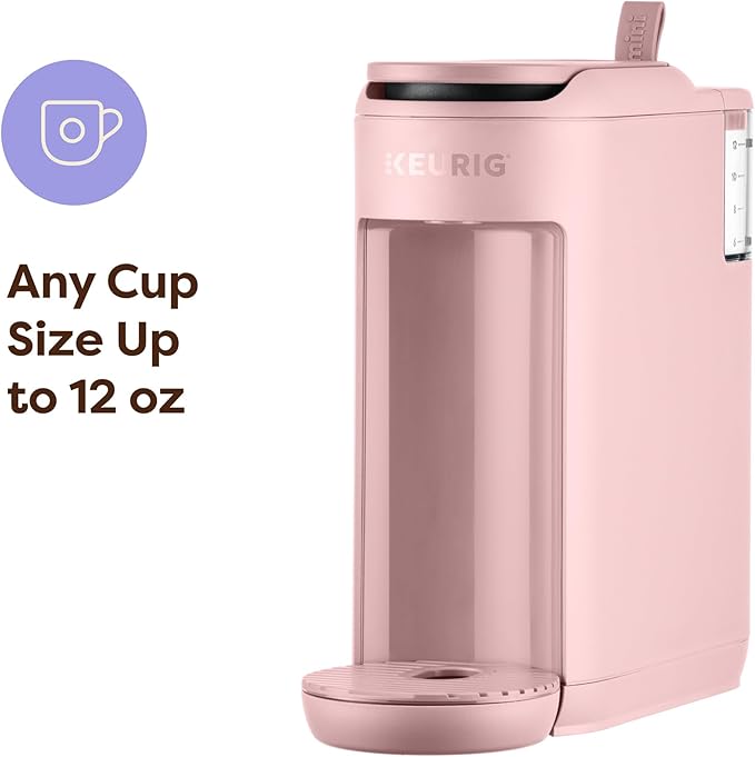 Keurig K-Mini Mate Single Serve K-Cup Pod Coffee Maker, Brews Up to 12 oz Cup, Compact Portable Coffee Machine for Small Spaces, Great for Dorms & Offices, Pink Sands