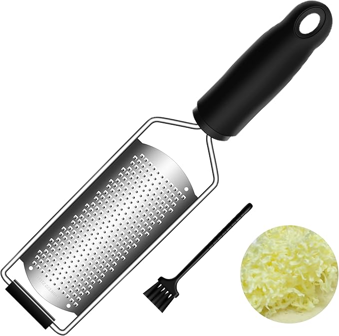 Cheese Zester Grater Handheld with Handle-Lemon Citrus Zester Tool Graters for Kitchen Stainless Steel Salad Spinner Cake Decorating Supplies,Perfect Kitchen Gadgets Zucchini Nutmeg Ginger Peeler