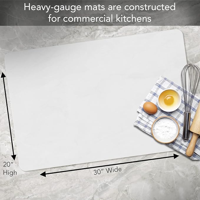 Cut N' Funnel Large Food Service Grade Heavy Gauge Flexible Plastic Cutting Board Mat 1 Pack Made in the USA BPA Free Dishwasher Safe