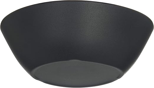 Carlisle FoodService Products Ridge Reusable Plastic Bowl Soup Bowl for Home and Restaurant, Melamine, 8 Ounces, Slate, (Pack of 24)