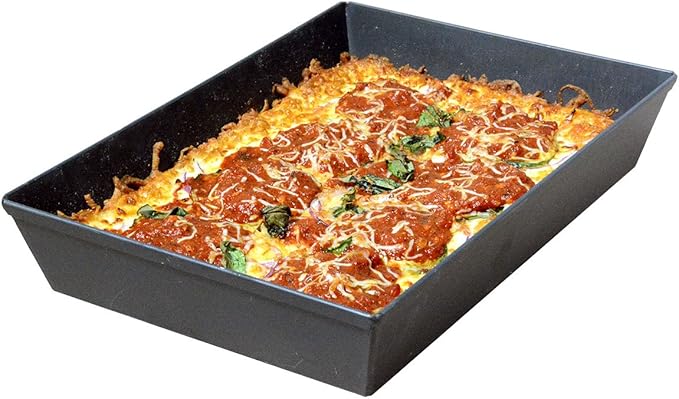 Lloyd Pans Kitchenware 8 Inch by 10 Inch Detroit Style Pizza Pan - PSTK