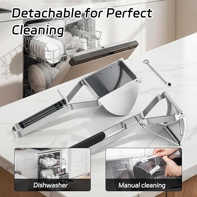 SPEENSUN Potato Ricer, Heavy Duty Stainless Steel Potato Masher for Fluffy Mashed potatoes & Baby Food | Dishwasher Safe, Easy Clean Ricer for Mashed Potatoes with Comfort-Grip Handle