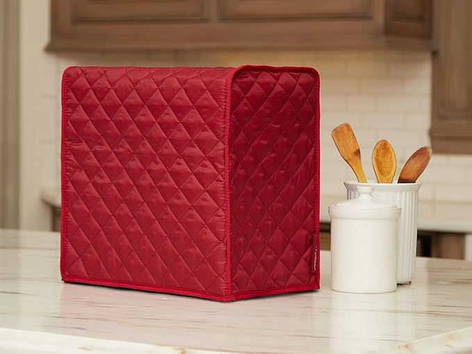 Covermates Keepsakes - Bread Maker Cover - Dust Protection - Stain Resistant - Washable - Appliance Cover, Red
