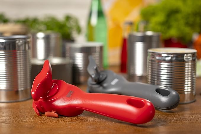 Kuhn Rikon Auto Safety LidLifter/Can Opener with Ring-Pull, 8 x 2.5 x 2.75 inches, White