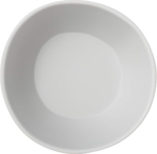 Carlisle FoodService Products Ridge Reusable Plastic Bowl for Home and Restaurant, Melamine, 22 Ounces, Cement, (Pack of 12)