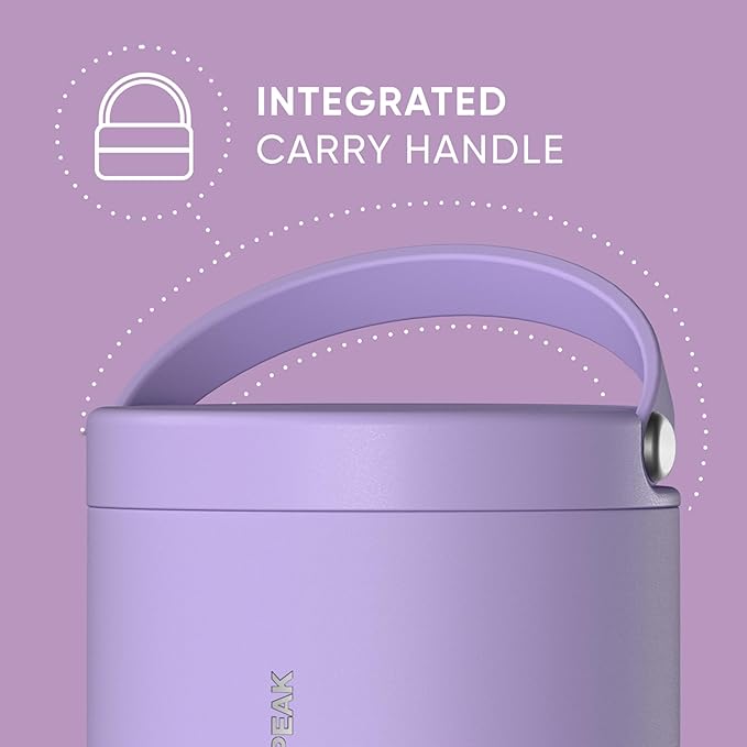 Hydrapeak 18oz Stainless Steel Vacuum Insulated Food Jar for Hot Food and Cold Food, Wide Mouth Leak-Proof Soup Jar for Adults, 10 Hours Hot and 16 Hours Cold (Lavender)