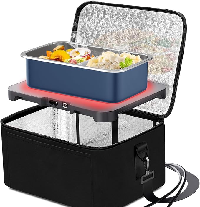 Bakpoco Stainless Steel Bento Lunch Box for Adult, 42oz Leak-Proof Lunch Box Containers, Microwave-Safe, with Adjustable Divider, Convenient Metal Lunchbox for Work, Travel