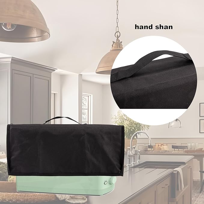 Cover for Bella 2 Slice Slim Toaster,Heat-Resistant Dustproof Waterproof Kitchen Heavy Protection Appliances Case Covers with Handle,for Bella 2 Slice Slim Toaster Cover Women/Mother's Day Gift(Black)