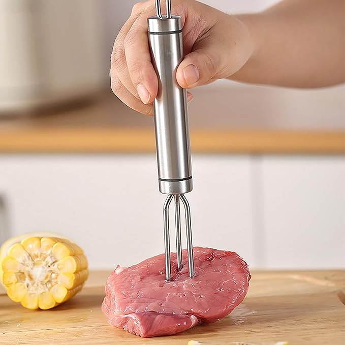 Corn peeler for corn on the cob+Corn fork set，stainless corn kernel remover tool ， Suitable for Home Kitchen