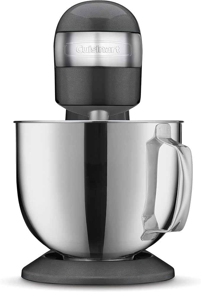 Cuisinart SMD-50GPH Precision Pro 5.5-Quart Digital Stand Mixer with 12-Speeds, 3 Preprogrammed Food Prep Settings, Mixing Bowl, Whisk, Flat Mixing Paddle, Dough Hook, and Splash Guard, Graphite