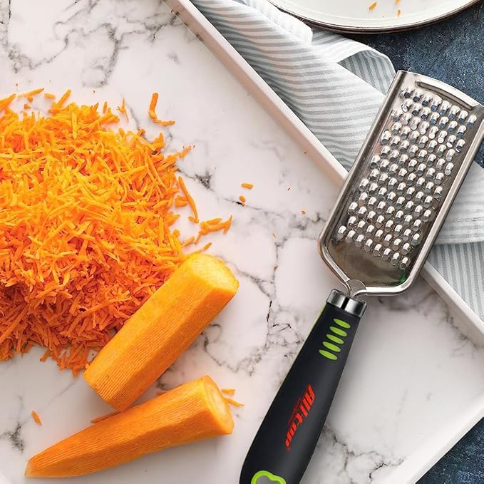 ALLTOP Food Graters for Cheese,Nutmeg,Potato,Ginger and Garlic,Cirtrus,Hand-held Stainless Steel Zester for Kitchen - Pro Multi-purpose Gadgets,Set of 3 Grinders