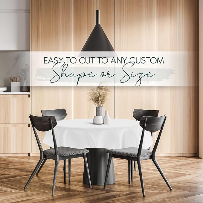 Quality Table Pad Protector, Superior Protection from Spills, Scratches & Heat - Reusable Table Cloth with Cushion Flannel Backing (140" L x 54" W)
