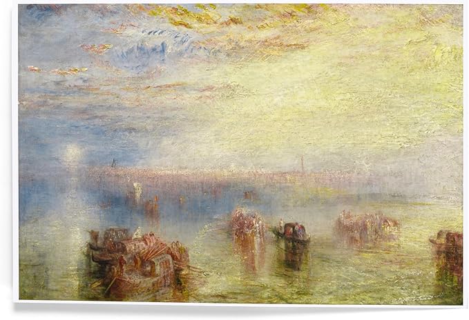 Lantern Press 8x12 Art Print, Approach to Venice, Masterpiece Classic, Artist: J.M.W. Turner c. 1844