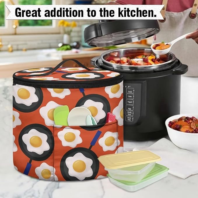 Fried Egg Electric Pressure Cooker Storage Bag Anti Splash Oil-proof Electric Pressure Cooker Insulation Bag Enclosed Bottom