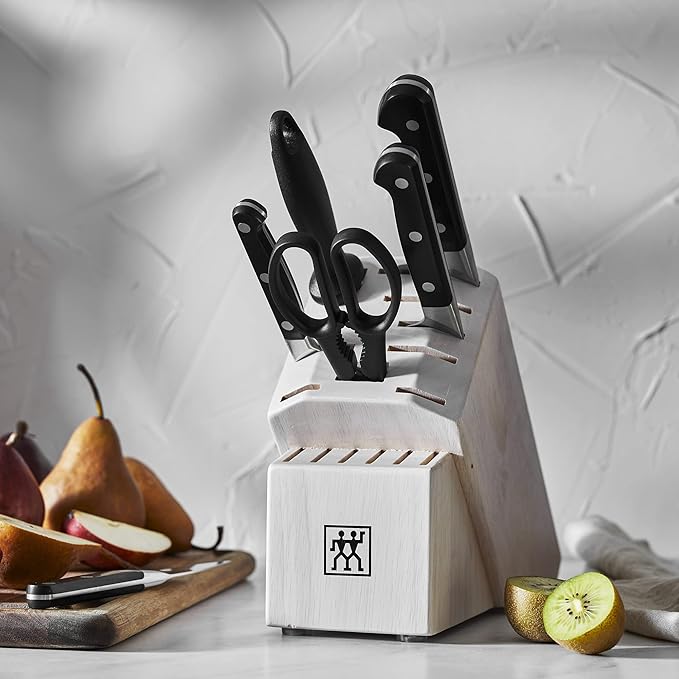 ZWILLING Pro 7-pc Knife Block Set - White
