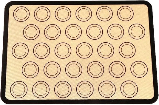 1 Piece Silicone Baking Mat Non Stick Heat Resistant Oven Liner Sheet for Cookie Macaron Bread Tool(Black 42x29.5cm)