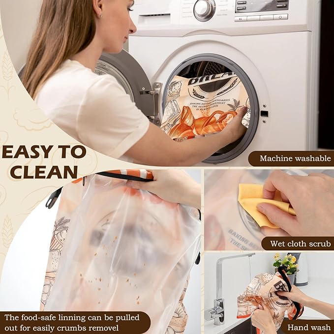 2 Pack Reusable Bread Bags for Homemade Bread, 17"×13" Sourdough Bread Storage Bags with Bowl Cover - Keep Loaf Fresh and Easy to Wash(Loaf Bread Style)