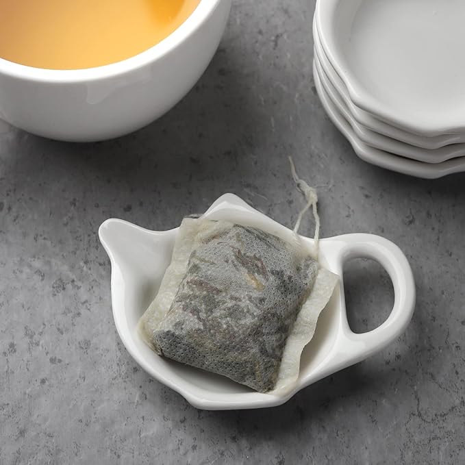 Tea Bag Holder - Teapot Shaped Coasters Set of 12