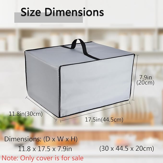 Toaster Oven Cover Heavy Duty Heat-resistant Waterproof Dust-Proof Protective Case for BLACK+DECKER 4-Slice Crisp 'N Bake Air Fry Toaster Oven TO1787SS/TO1313SBD