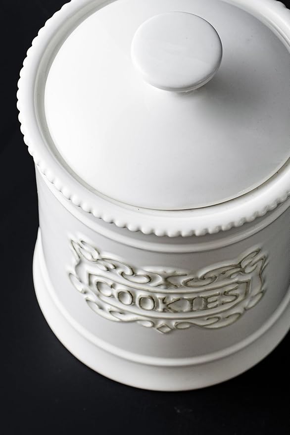 Large Ceramic Cookie Jar With Lid Cookies Canister Vintage Cookie Jar Cookie Jars For Kitchen Counter Decorative