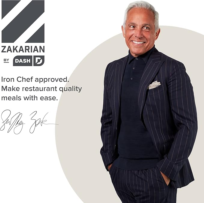 Zakarian x Dash Nonstick Cast Iron Grilling and Roasting Pan - Oven-Safe Cookware - Titanium Ceramic Nonstick Coating - Great for Roasting Veggies, Meats, and More - Black, 11-Inch