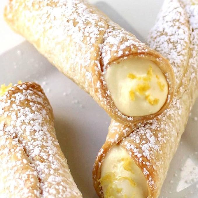 Non-stick Cream Horn Molds Stainless Steel, FantasyDay 4.72 inch Large Size Cannoli Tubes Kit Pack of 12 Baking Cones Pastry Roll Horn Croissant Mold - Christmas Anniversary Free Standing Cone Shape