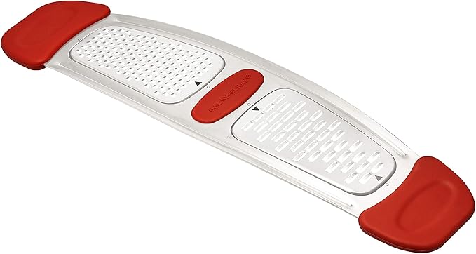 Rachael Ray Multi Stainless Steel Grater, Red Small