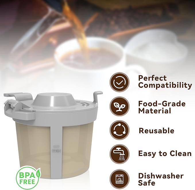 Coffee Filter Compatible with Ninja Coffee Maker, Reusable Basket Filters for Ninja PB051/PB041ST
