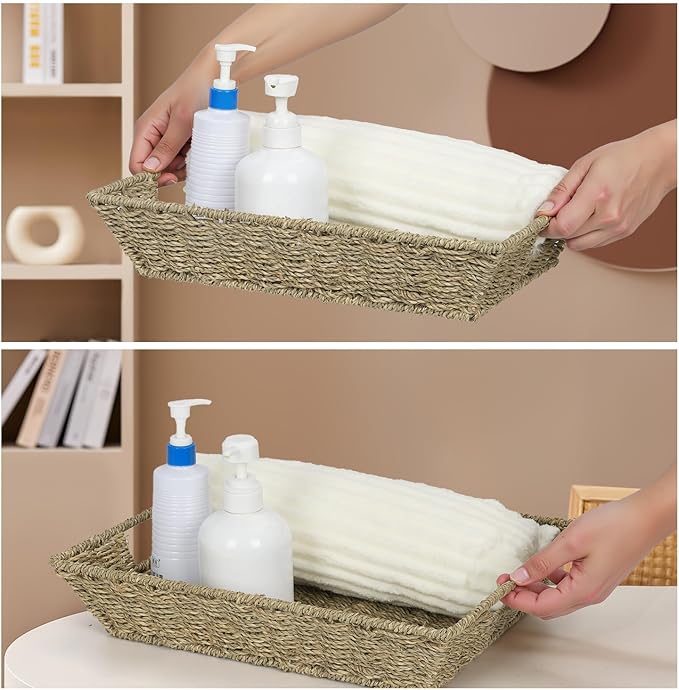 Wicker Seagrass Basket 2 Pack