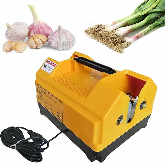 Electric Garlic Root Cutter, Garlic Top Tails Remover Machine, for Garlic, Onion, Single Garlic