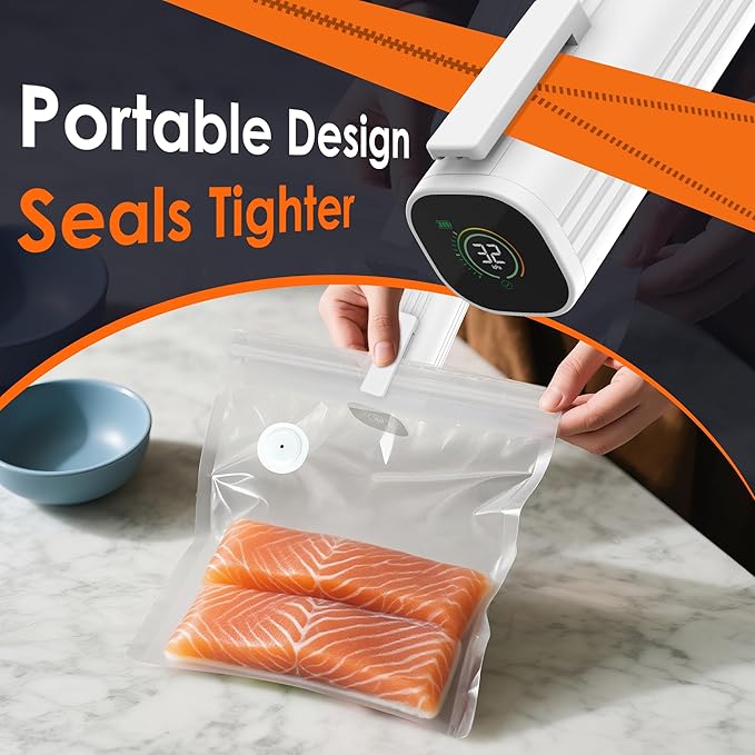 Vacuum Sealer Bags,Reusable Vacuum Sealer Bags,Can Withstand More Than 100 Washes,Small Size (30 Bags)